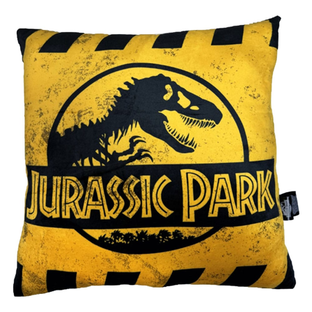 Jurassic Park Kudde Caution Logo 45 cm