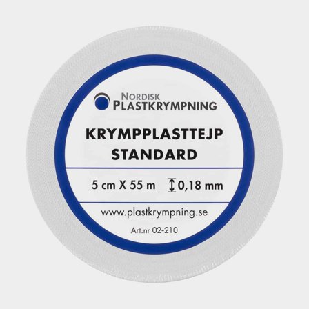 Fita termorretrátil Nordisk Plastkrympning Standard, 50 mm x 55 metros