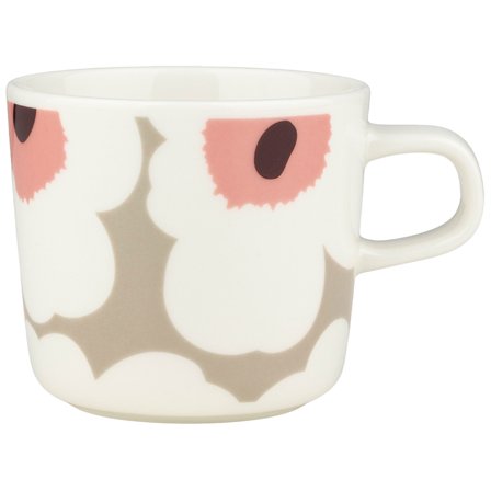Marimekko Unikko kaffekopp 2 dl, vit/lera/röd | Dukning & Servering > Muggar & Koppar > Kaffekopp | Bagaren och Kocken