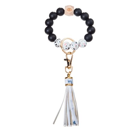 Stor perle nøglering dame armbånd nøglering armbånd bilnøgle