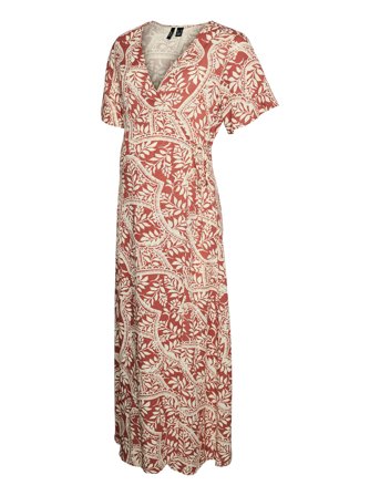 Vmmbali S/S Ancle Wrap Dress Wvn Ga Mekko Multi/patterned Vero Moda Maternity