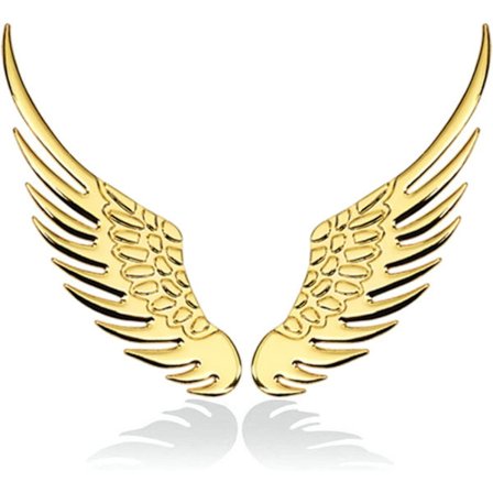 3D Vinger Klistremerker (1 Par) Gull Metallisk Auto Metall Klistremerke Bil