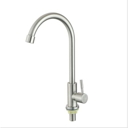 Rustfritt stål kran Enkelt kaldtvannskran Bad Vertikal kran Kjøkkenvannkran Stil 1