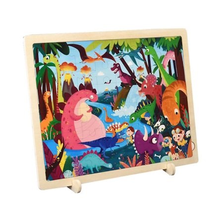 Puinen Dinosaurusten Maailma Palapelin Koulutuslelu