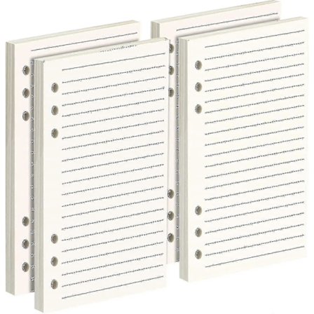 2-pack A6 Linjerat Papper Påfyllning För Filofax Personlig Kalender -gt