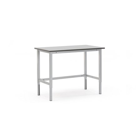 Werkbank MOTION, manuell höhenverstellbar, TK 400 kg, 1200 x 600 mm, grau