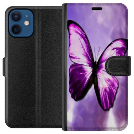 Apple iPhone 12 Tegnebogsetui Fjærilt