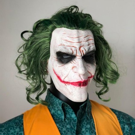 Joker Cosplay Maske Halloween Kostumer Rekvisit Horror Horror Klovn The Dark Knight Maske