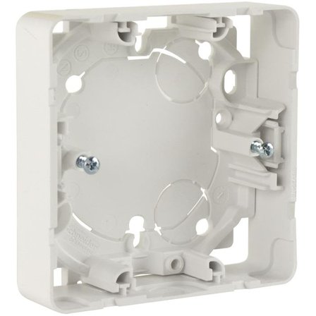 Schneider Electric Exxact Förhöjningsram för infällda strömbrytare, vit 1 fack, Strömbrytare & vägguttag