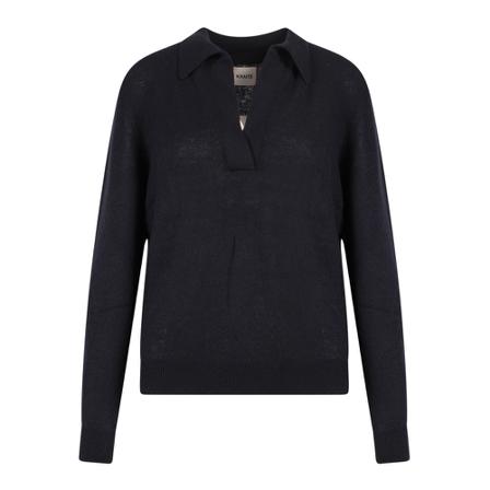 Khaite, V-neck Knitwear Zwart, Dames, Maat:M
