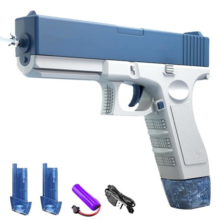 Elektrisk vandpistol, vandpistoler til børn, automatisk vandpistol, vandpistol, legetøj til børn, elektrisk vandpistol, til udendørs brug, 