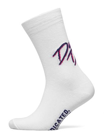 Socks Sigtuna Dirty Dancing Logo White DEDICATED