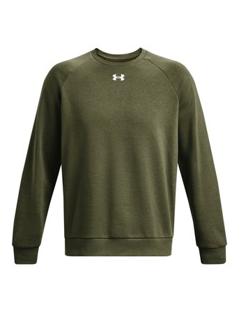 Ua Rival Fleece Crew Khaki Under Armour