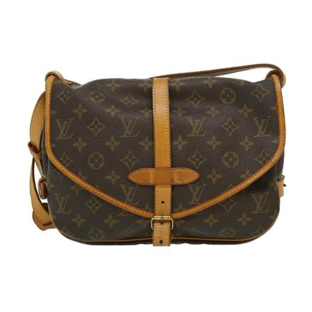 Louis Vuitton Vintage, Pre-owned Saumur 30 Monogram Messenger Bag Bruin, Dames, Maat:ONE Size