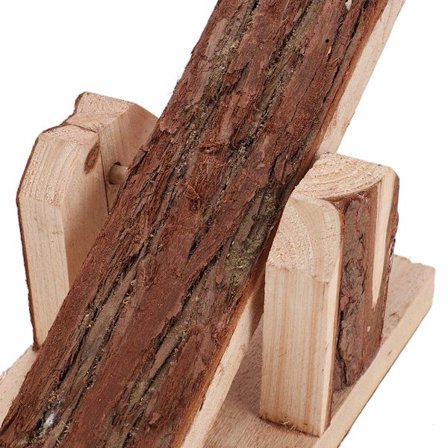 Naturligt Træ Kæledyr Tygges Legetøj til Små Dyr Kanin Mus Rotte Marsvin Hamster Vippe Bur Legetøj