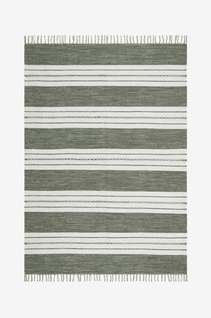 KM Home - Bomullsmatta Sund - Grön - Bomulls- & trasmattor - 200X300 - Från Homeroom