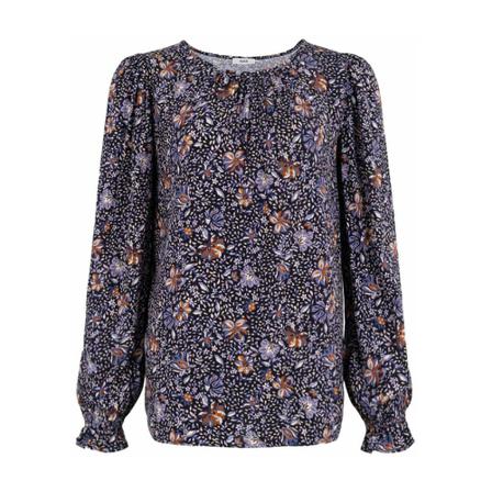 Anna Van Toor Blouse lange mouw , Blauw , Dames , Maat: M