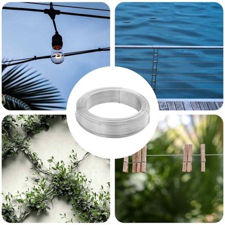 vidaXL Stagtråd 250 m 2,5 mm stål