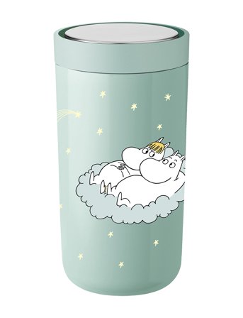 Stelton To Go Click Vacuum Insulated Cup 0.2 L. Moomin Shooting Star Green Stelton