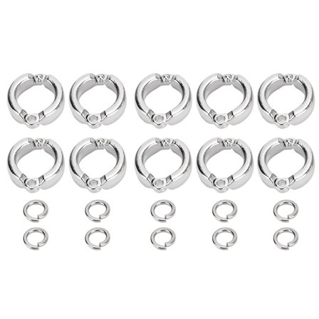 Fugle Papegøje Ben Ring Sæt 10 stk Udendørs Flyvetræningstilbehør Åbningsclips Størrelse 6