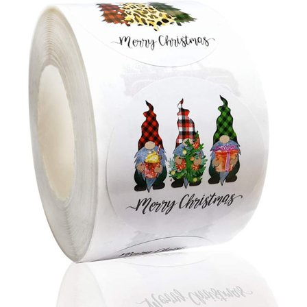 Rullklistermärken Jul Högtidsdekorationer Gåvor Serie Klistermärke