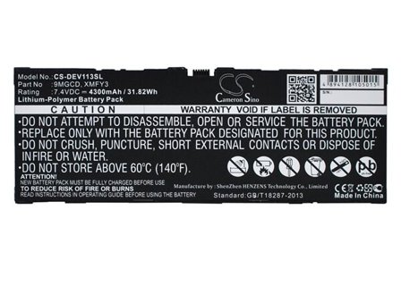 Batteri till Tablett för DELL Venue 11 Pro 5130, T06G, Venue 11 Pro 5130-9356 m.fl.
