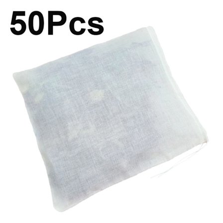 50 Stk Muslin Tasker Bomuldstasker Sachet Bag