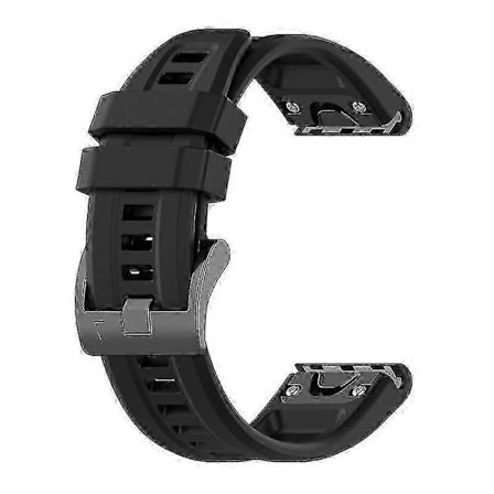 Garmin Fenix 7x 6x 5x 26mm Bekvämt Silikonarmband [DB]