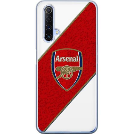 Kompatibelt Mobilskal till Realme Realme X50 5G Moschino Toy teddybjörn med enkel tecknad design, brun björn med vit tröja och tydlig logotyp på s