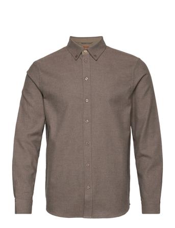 Theo Brush Shirt Paita Rento Casual Beige Mos Mosh Gallery