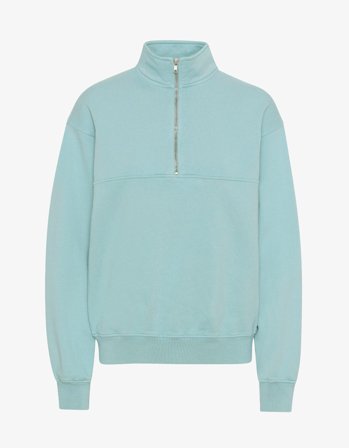 Organic Quarter Zip - Teal Blue - 2XL