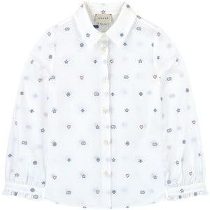 Kids - Gucci Embroidered oxford shirt - Tops - 8 years - Cream - Mädchen