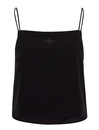 Monogram Cami Top T-shirts & Tops Sleeveless Svart Calvin Klein Jeans