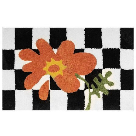 Vaskbar bademåtte, luksuriøs bademåtte med blød bomuldsfornemmelse, blød komfortabel mikrofiberkonstruktion, god vandabsorption til