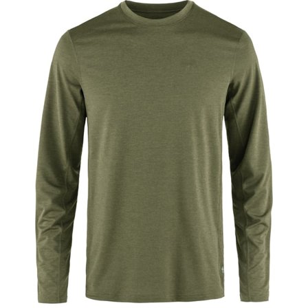 Fjällräven Herr's Abisko Day Hike Long Sleeve in Green | Size: Medium, Polyester