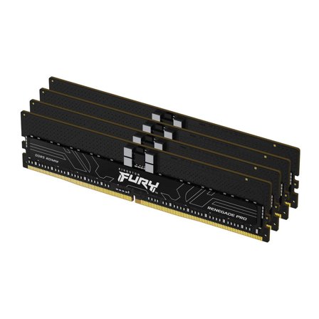 Kingston FURY Renegade Pro - DDR5 - sett - 64 GB: 4 x 16 GB - DIMM 288-pin - 5600 MHz / PC5-44800 - registrert
