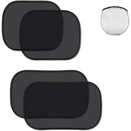 Baby Solskærm til Bil, 4 stk. Selvklæbende Solskærme til Børn, ZQKLA