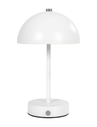 House Nordic Kia - Table Lamp, White, Steel, Rechargeable - White - 25X15X15CM