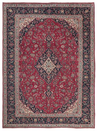 Hand Knotted Keshan Rug 290X390 Wool Large