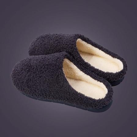 Fluff Tofflor Varma Tofflor Innetofflor Grå 42-43 (insida 27cm)