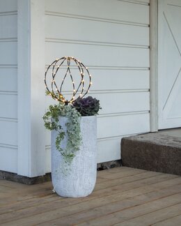 Utomhusdekoration Sphere Svart - 30x44 cm - Star Trading