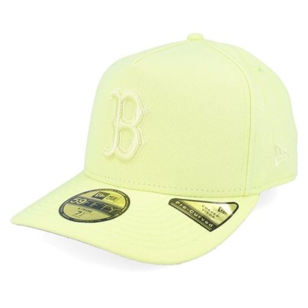 New Era - MLB Gul fitted Keps - Boston Red Sox 59FIFTY Color Pack Pastel Yellow A-frame Fitted @ Hatstore