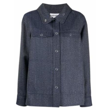 Kenzo - Skjortor - Blå - Dam - Storlek: L, Dam, Storlek: L