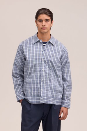 NN.07 Reed Hemd Herren Blau Baumwolle