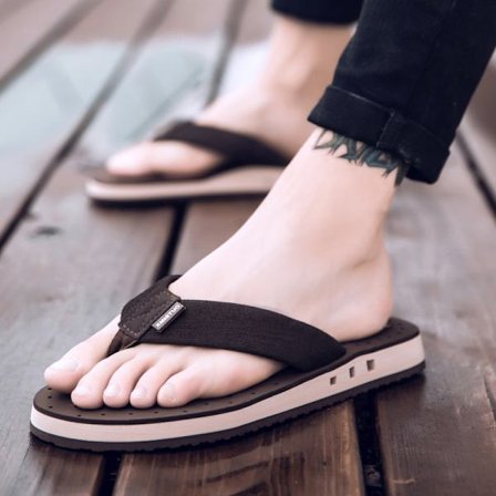 Herre Flip Flops Komfortable Sommer Skridsikre Strand- & Poolsko