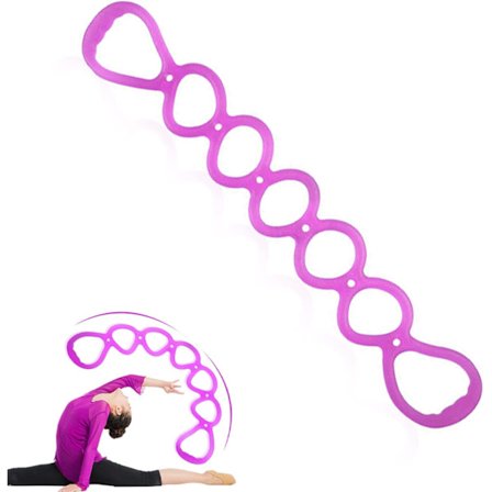 Motstandsbånd, 7-rings stretch treningssett for fullkroppsøkter, BetterJonny Yoga & Fitnessbånd for hjemmegym, gåtrening