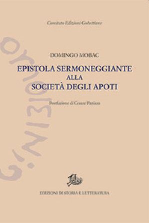 Epistola sermoneggiante alla Società degli Apoti Domingo Mobac