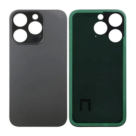 iPhone 14 Pro Baksida Glas med tejp - Svart