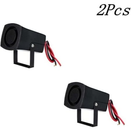 Larmsiren 12-24V 120dB Polis Brandlarm Horn 6 Toner Toner Varning Siren Beep