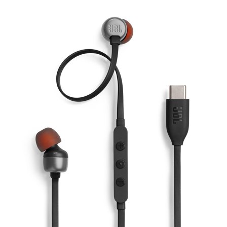 JBL - Hodetelefoner in-ear JBLT310CBLK Svart